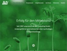 Tablet Screenshot of bmconsulting.de